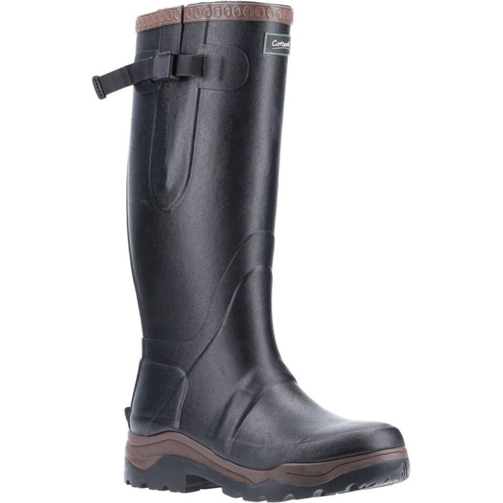 Cotswold Unisex Adult Compass Rubber Galoshes / Black